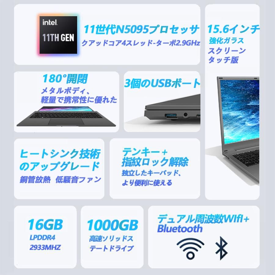 ノートパソコン windows11 安い 新品 Microsoftoffice2019 第11世代CPU N3350 フルHD液晶 SSD 512GB 14.1インチ WEBカメラ 無線 Bluetooth ギフト プレゼント 薄型ノート 新品パソコン USB IPS液晶 Intel Celeron 2025 最新
