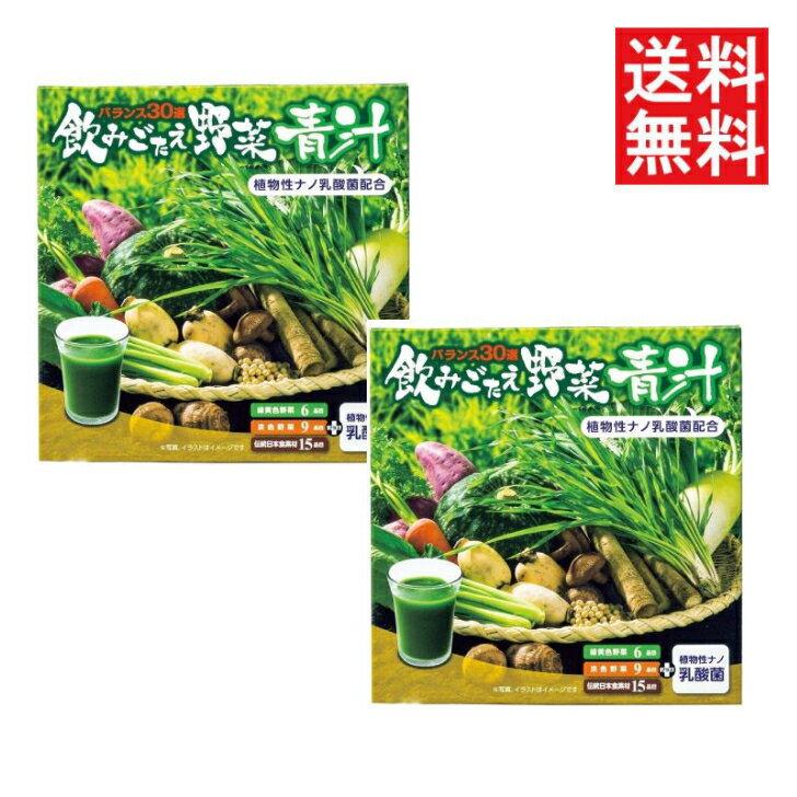 【賞味期限2026年9月】【2箱セット】銀座ステファニー 飲みごたえ野菜青汁 30包 【箱なし】