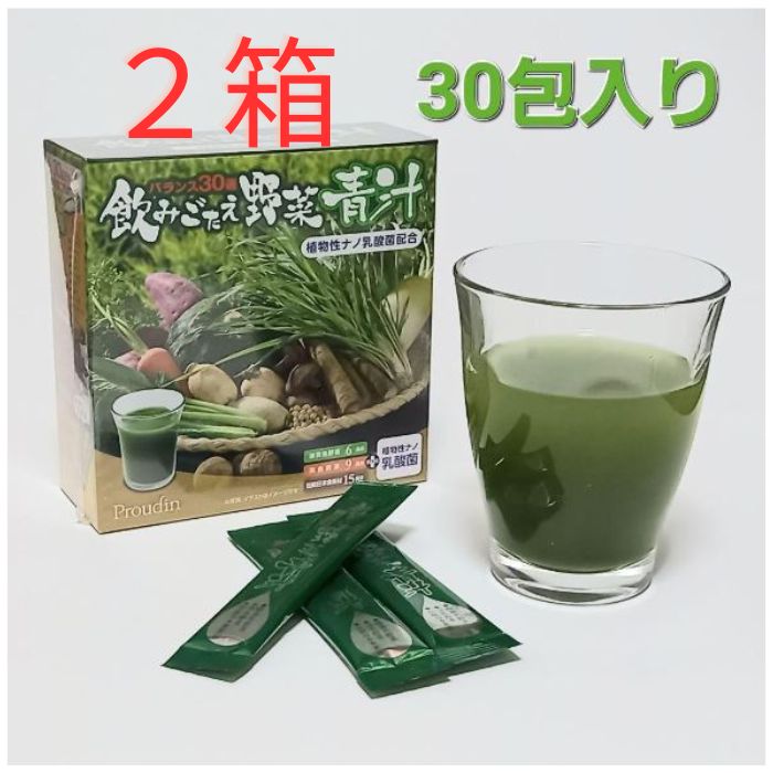 【2箱セット】銀座ステファニー 飲みごたえ野菜青汁 30包