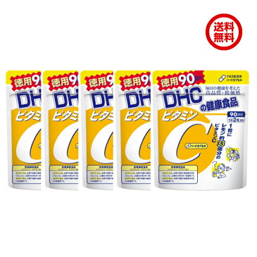 【5袋セット】ディーエイチシー DHC ビタミンC 徳用 180粒 90日分 ビタミンC含有食品 4511413403983