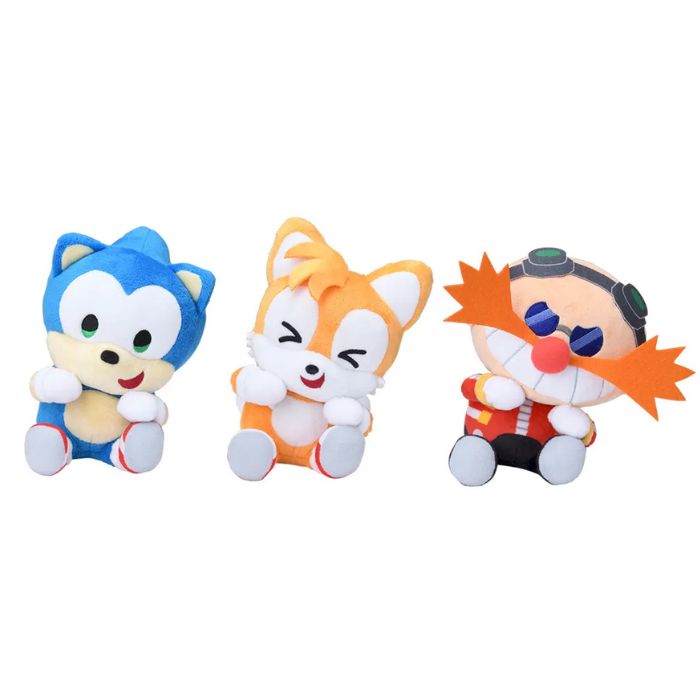 SONIC＆FRIENDS　ひょこぴょこぬいぐるみ（EX）全3種　約17センチソニックテイルスDr.エッグマン