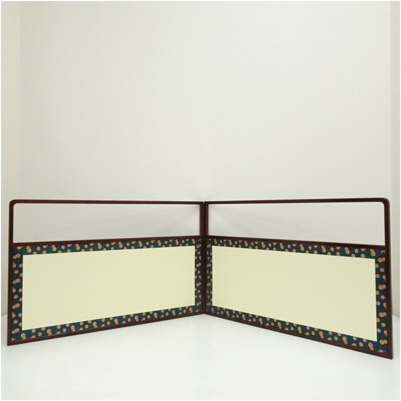 【中古】【茶道具】つぼつぼ網代風炉先屏風（箱付） 茶道具 おしゃれ パーテーション ついたて 和風 間仕切り 茶道 アンティーク インテリア レトロ