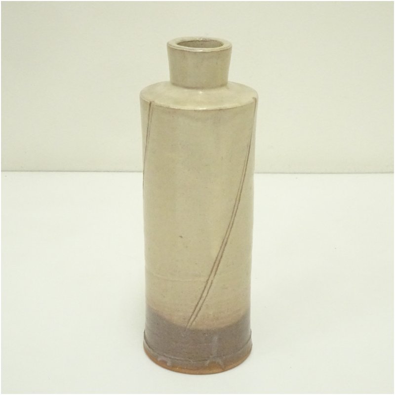【中古】【華道】萩焼 泥華窯造 花入(共箱) 花入れ 茶道 茶道具 花瓶 花器 おしゃれ フラワーベース 道具 茶室 華道 華道具 インテリア hnir [2]