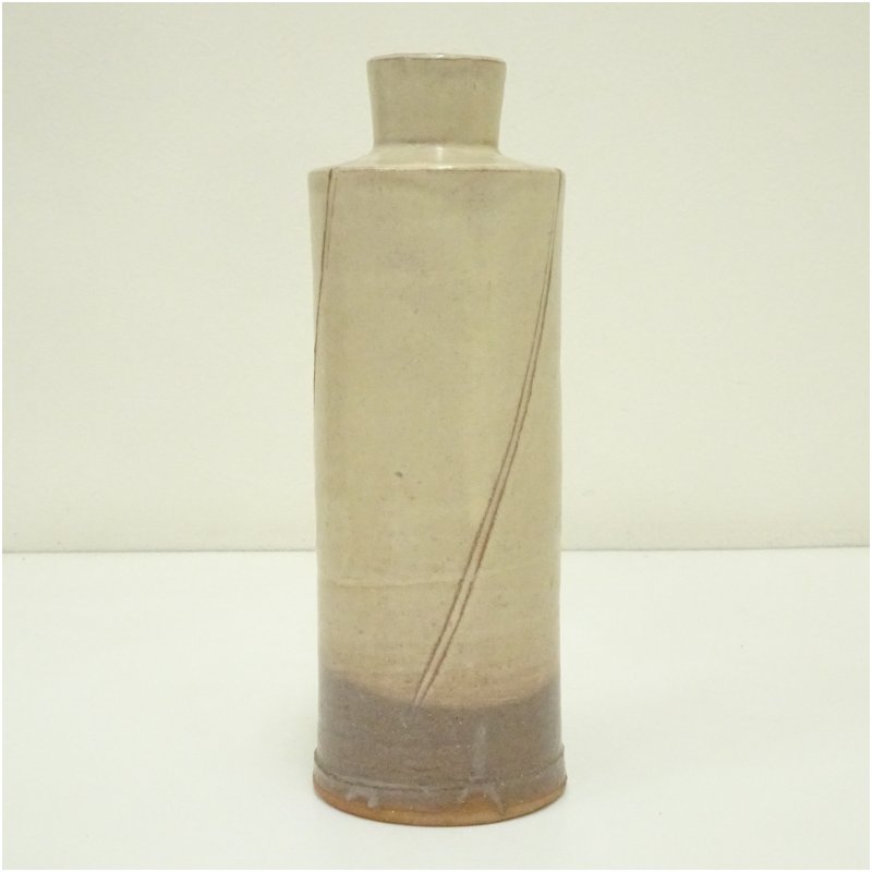 【中古】【華道】萩焼 泥華窯造 花入(共箱) 花入れ 茶道 茶道具 花瓶 花器 おしゃれ フラワーベース 道具 茶室 華道 華道具 インテリア hnir [3]