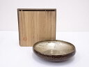 【中古】【金属】黄銅槌目 銀鍍金菓子器【送料無料】茶器 おしゃれ かわいい 和菓子 アンティーク レトロ お茶 骨董 収納 来客 茶道 茶道具 ksk