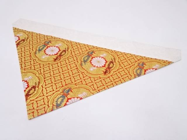 K100　未使用品　本金金襴打敷【送料無料】仏具 仏壇 内敷 荘厳具 打布 内布 法事 法要 お彼岸 お盆 お正月 祥月命日