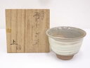 【中古】【ゴールデンウィークセール65%オフ】【茶道具】越前焼 五島哲造 刷毛目茶碗【送料無料】茶道 抹茶 おしゃれ 抹茶茶碗 抹茶碗 和食器 レトロ 茶器 骨...
