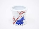 【中古】【茶道具】京焼 染付赤絵蓋置【送料無料】蓋置き 茶道 道具 茶道具 おしゃれ ふたおき 茶器 抹茶 骨董 お茶 台 茶会 茶席 茶事 茶の湯