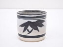 【中古】【茶道具】作家物 京焼 鉄釉笹蓋置【送料無料】蓋置き 茶道 道具 茶道具 おしゃれ ふたおき 茶器 抹茶 骨董 お茶 台 茶会 茶席 茶事 茶の湯