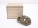 【中古】【ゴールデンウィークセール10%オフ】【香道】灰釉香合【送料無料】茶道具 茶道 香道 香道具 おしゃれ かわいい アンティーク インテリア 骨董 茶器 ...