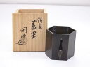 【中古】【ゴールデンウィークセール65%オフ】【煎茶道具】山本閑浄造 銅鶴亀蓋置【送料無料】蓋置き 茶道 道具 茶道具 おしゃれ ふたおき 茶器 抹茶 骨董 お...