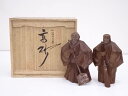 【中古】【ゴールデンウィークセール65%オフ】【木・竹工芸】一叶造 一位一刀彫高砂置物【送料無料】おしゃれ かわいい インテリア 置き物 オブジェ アンティーク...