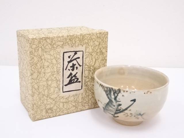 【茶道具】作家物　御題桜茶碗【送料無料】[和食器/抹茶碗/抹茶茶碗/茶道/茶器/茶道具/骨董/御茶]