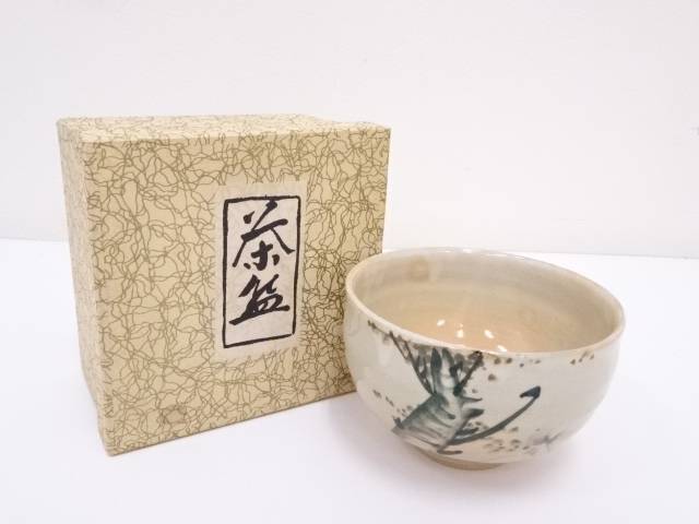 【茶道具】作家物　御題桜茶碗【送料無料】[和食器/抹茶碗/抹茶茶碗/茶道/茶器/茶道具/骨董/御茶]