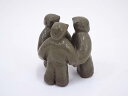 【中古】【茶道具】蕎麦釉三ツ人形蓋置【送料無料】蓋置き 茶道 道具 茶道具 おしゃれ ふたおき 茶器 抹茶 骨董 お茶 台 茶会 茶席 茶事 茶の湯 3月 4月...
