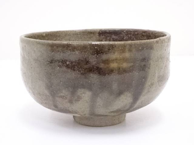 【中古】【茶道具】灰釉茶碗【送料無料】茶道 抹茶 おしゃれ 抹茶茶碗 抹茶碗 和食器 レトロ 茶器 骨董 茶わん 茶会 茶の湯