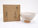 【中古】【茶道具】長谷造 粉引茶碗【送料無料】茶道 抹茶 おしゃれ 抹茶茶碗 抹茶碗 和食器 レトロ 茶器 骨董 茶わん 茶会 茶の湯 8月 10月 夏 秋