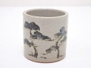 【中古】【茶道具】京焼 秋峰窯造 松画蓋置【送料無料】蓋置き 茶道 道具 茶道具 おしゃれ ふたおき 茶器 抹茶 骨董 お茶 台 茶会 茶席 茶事 茶の湯