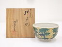 【中古】【ゴールデンウィークセール55%オフ】【茶道具】九谷焼 青郊造 金彩色絵竹茶碗【送料無料】茶道 抹茶 おしゃれ 抹茶茶碗 抹茶碗 和食器 レトロ 茶器 ...