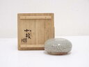 【中古】【ゴールデンウィークセール65%オフ】【香道】北琅造 灰釉香合【送料無料】茶道具 茶道 香道 香道具 おしゃれ かわいい アンティーク インテリア 骨董...