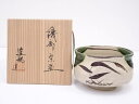 【中古】【茶道具】加藤連瓶造 織部茶碗【送料無料】茶道 抹茶 おしゃれ 抹茶茶碗 抹茶碗 和食器 レトロ 茶器 骨董 茶わん 茶会 茶の湯 5月 11月 春 秋