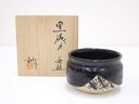 【中古】【茶道具】加藤造 黒織部茶碗【送料無料】茶道 抹茶 おしゃれ 抹茶茶碗 抹茶碗 和食器 レトロ 茶器 骨董 茶わん 茶会 茶の湯 5月 11月 春 秋