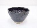 【中古】【茶道具】黒釉茶碗【送料無料】茶道 抹茶 おしゃれ 抹茶茶碗 抹茶碗 和食器 レトロ 茶器 骨董 茶わん 茶会 茶の湯