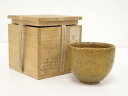 【中古】【タイムセール55%オフ】【茶道具】京焼 相楽造 飴釉茶碗(保護箱)【送料無料】茶道 抹茶 おしゃれ 抹茶茶碗 抹茶碗 和食器 レトロ 茶器 骨董 茶わ...