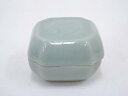 【中古】【香道】京焼 青磁寿字香合【送料無料】茶道具 茶道 香道 香道具 おしゃれ かわいい アンティーク インテリア 骨董 茶器 お香入れ