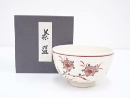 【中古】【茶道具】鳳山造　赤絵茶碗【送料無料】[中古 茶道 抹茶 茶道具 おしゃれ 抹茶茶碗 抹茶碗 和食器 レトロ 茶器 茶わん 骨董 茶会 茶の湯]