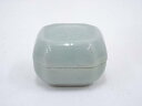 【中古】【香道】京焼 青磁寿字香合【送料無料】茶道具 茶道 香道 香道具 おしゃれ かわいい アンティーク インテリア 骨董 茶器 お香入れ