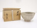 【中古】【茶道具】廣州窯造 粉引茶碗【送料無料】茶道 抹茶 おしゃれ 抹茶茶碗 抹茶碗 和食器 レトロ 茶器 骨董 茶わん 茶会 茶の湯 8月 10月 夏 秋