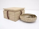 【中古】【陶芸・陶器】古物 桃形平鉢(保護箱)【送料無料】食器 和食器 おしゃれ 小鉢 焼物鉢 スイーツ サラダ 料理 茶道 茶道具 カフェ 居酒屋 来客