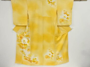 【ゴールデンウィークセール50%オフ!】リサイクル 草花模様刺繍訪問着【送料無料】