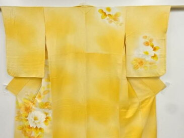 【ゴールデンウィークセール50%オフ!】リサイクル 草花模様刺繍訪問着【送料無料】