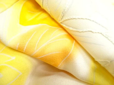 【ゴールデンウィークセール50%オフ!】リサイクル 草花模様刺繍訪問着【送料無料】