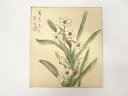 【中古】【書画】錦艸造 「水仙」図 色紙【送料無料】おしゃれ かわいい 飾る 飾り アート 芸術 インテリア 床の間 リビング 玄関 寝室 和室