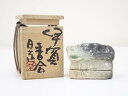 【中古】【香道】伊賀焼 谷本景造 香合(共箱)【送料無料】茶道具 茶道 香道 香道具 おしゃれ かわいい アンティーク インテリア 骨董 茶器 お香入れ