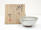 【中古】【タイムセール50%オフ】【茶道具】京焼　雲林院宝山造　刷毛目茶碗（共箱）【送料無料】[中古 茶道 抹茶 茶道具 おしゃれ 抹茶茶碗 抹茶碗 和食器 レトロ 茶器 茶わん 骨董 茶会 茶の湯 文月 7月 夏]