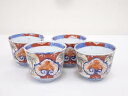 【中古】【ゴールデンウィークセール55%オフ】【陶芸・陶器】江戸末期 古伊万里 錦竹文向付4客【送料無料】器 和食器 おしゃれ 懐石 料理 割烹 骨董 茶道 茶...