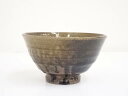 【中古】【茶道具】作家物 灰釉茶碗【送料無料】茶道 抹茶 おしゃれ 抹茶茶碗 抹茶碗 和食器 レトロ 茶器 骨董 茶わん 茶会 茶の湯