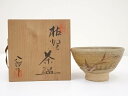 【中古】【タイムセール50%オフ】【茶道具】鈴木八郎造　枯野茶碗（共箱）【送料無料】[中古 茶道 抹茶 茶道具 おしゃれ 抹茶茶碗 抹茶碗 和食器 レトロ 茶器 茶わん 骨董 茶会 茶の湯 師走 12月 冬]