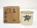 【中古】【タイムセール60%オフ】【茶道具】京焼 田中寿宝造 色絵葉文蓋置(共箱)【送料無料】蓋置き 茶道 道具 茶道具 おしゃれ ふたおき 茶器 抹茶 骨董 ...