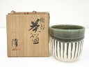 【中古】【ゴールデンウィークセール55%オフ】【茶道具】隆三造 織部茶碗(共箱)【送料無料】茶道 抹茶 おしゃれ 抹茶茶碗 抹茶碗 和食器 レトロ 茶器 骨董 ...
