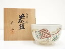 【中古】【茶道具】京焼 手塚景雲造 勅題桜茶碗(共箱)【送料無料】茶道 抹茶 おしゃれ 抹茶茶碗 抹茶碗 和食器 レトロ 茶器 骨董 茶わん 茶会 茶の湯