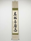 【中古】【書画】大徳寺紫野　黄梅院　小林太玄筆　「青松多寿色」一行書　肉筆紙本掛軸（共箱）【送料無料】[中古 掛け軸 茶道 睦月 1月 弥生 3月 春 冬]