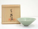 【中古】【タイムセール60%オフ】【茶道具】金牧陽造 高麗青磁茶碗【送料無料】茶道 抹茶 おしゃれ 抹茶茶碗 抹茶碗 和食器 レトロ 茶器 骨董 茶わん 茶会 ...