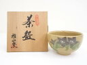 【中古】【茶道具】雅山窯造 桔梗図茶碗（共箱）【送料無料】 中古 茶道 抹茶 茶道具 おしゃれ 抹茶茶碗 抹茶碗 和食器 レトロ 茶器 茶わん 骨董 茶会 茶の湯