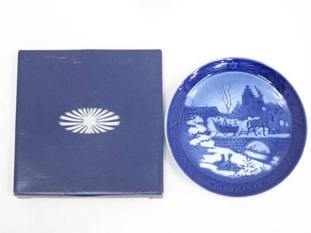 【中古】【陶芸・陶器】Royal Copenhagen　ロイヤルコペンハーゲン　イヤープレート（1999年）【送料無料】食器 おしゃれ かわいい 皿 料理 アンティーク インテリア カフェ 食卓 雑貨 和風 洋風 来客