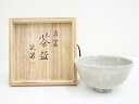 【中古】【茶道具】敏男造 粉引茶碗(共箱)【送料無料】茶道 抹茶 おしゃれ 抹茶茶碗 抹茶碗 和食器 レトロ 茶器 骨董 茶わん 茶会 茶の湯 8月 10月 夏 秋